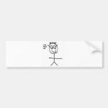 Stick Figure Dan Bumper Sticker