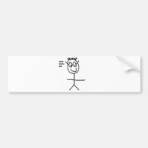 Stick Figure Dan Bumper Sticker