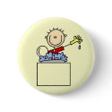 Stick Figure Doing Dishes Tshirts and Gifts buttons