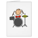 Stick Figure Drummer Card