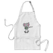 Stick Figure Elephant Tshirts and Gifts Apron