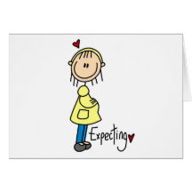 Stick Figure Expecting Baby Cards
