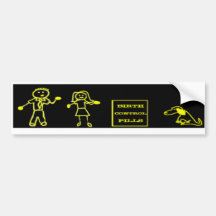 Stick Figure Family Bumper Sticker