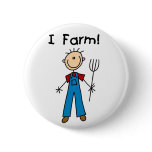 Stick Figure Farmer buttons