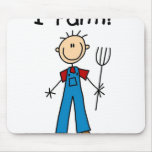Stick Figure Farmer mousepads