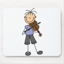 Stick Figure Fiddle Mousepad