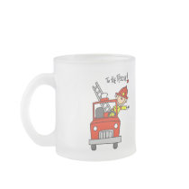 Stick Figure Firefighter to the Rescue Mug