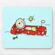 Stick Figure Floating Tshirts and Gifts Mouse Pad