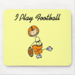 Stick Figure Football - Orange Tshirts and Gifts Mousepad
