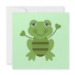 Stick Figure Frog invitations