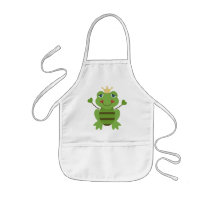Stick Figure Frog Prince Aprons