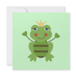 Stick Figure Frog Prince invitations