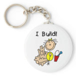 Stick Figure Girl Sand Castle keychains