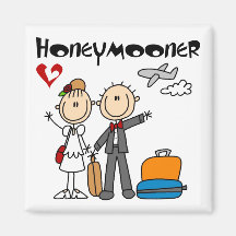 Stick Figure Honeymooner T-shirts and Gifts Magnets
