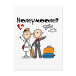 Stick Figure Honeymooner T-shirts and Gifts postcards