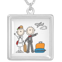 Stick Figure HoneymoonersNecklace