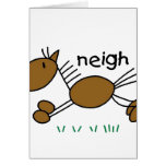 Stick Figure Horse Cards