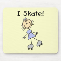 Stick Figure I Skate Tshirts and Gifts Mousepads