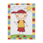 Stick Figure Kids Cards and Gifts postcards