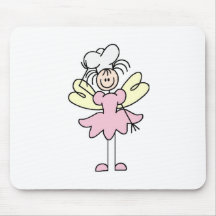 Stick Figure Kitchen Fairy Mousepad