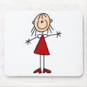 Stick Figure Mum Mousepad