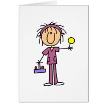 Stick Figure Nurse With Lollipop Tshirts and Gifts Card