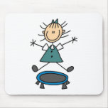 Stick Figure On Trampoline Mousepad