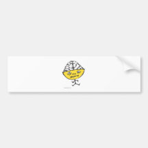 STICK FIGURE OPEN HEAD BUMPER STICKER