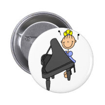Stick Figure Piano Button