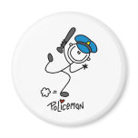 Stick Figure Police Officer magnets