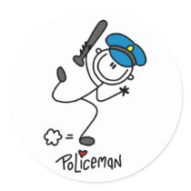 Stick Figure Police Officer