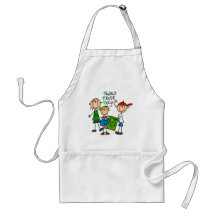Stick Figure Reduce  Reuse Recycle T-shirts Aprons