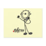 Stick Figure Referee Tshirts and Gifts Post Card