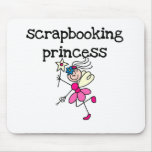Stick Figure Scrapbook Princess Mouse Pad