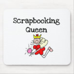 Stick Figure Scrapbook Queen Mouse Pads