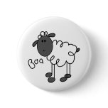 Stick Figure Sheep buttons