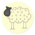 Stick Figure Sheep tshirts and Gifts stickers