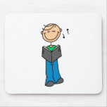 Stick Figure Singer Mousepad