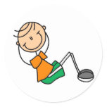 Stick Figure Sit Ups Sticker