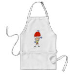 Stick Figure Sky Diver Aprons