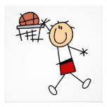 Stick Figure Slam Dunk T-shirts and Gifts Custom Invitations