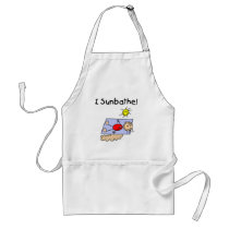 Stick Figure Sunbather Tshirts and Gifts Apron