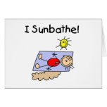 Stick Figure Sunbather Tshirts and Gifts cards