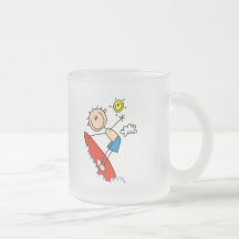 Stick Figure Surfer Boy Tshirts and Gifts Mugs