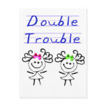 Stick Figure Twin girls