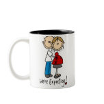 Stick Figure We're Expecting Coffee Mug