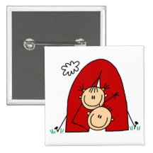 Stick Figures  Tenting Tshirts and Gifts Pinback Button