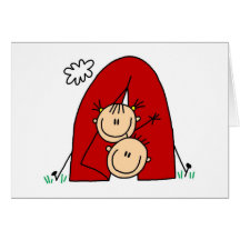 Stick Figures  Tenting Tshirts and Gifts Greeting Cards