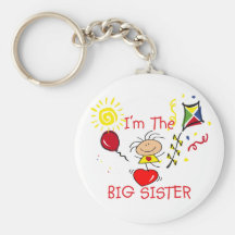 Stick Fiigure Big Sister Girl Key Chain