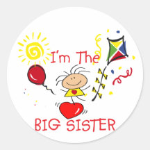 Stick Fiigure Big Sister Girl Sticker